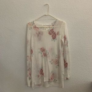 Floral sweater